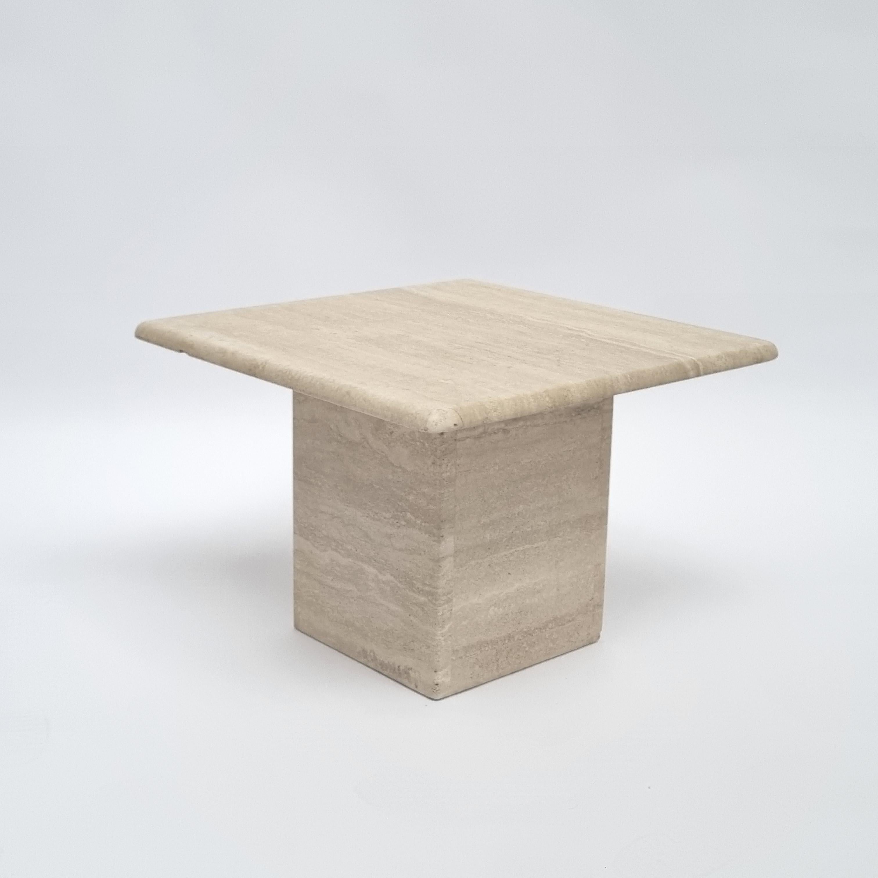 Late 20th Century Coffee Table Out of Travertine, 1970s, Italy