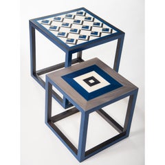 Coffee table Partenope in traditional marquetry, made in Sorrento