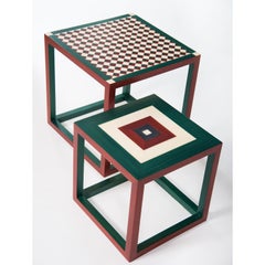 Coffee table Partenope in traditional marquetry, made in Sorrento