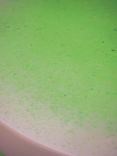 Coffee Table "Peanut" - matt resin and	wood veneeris