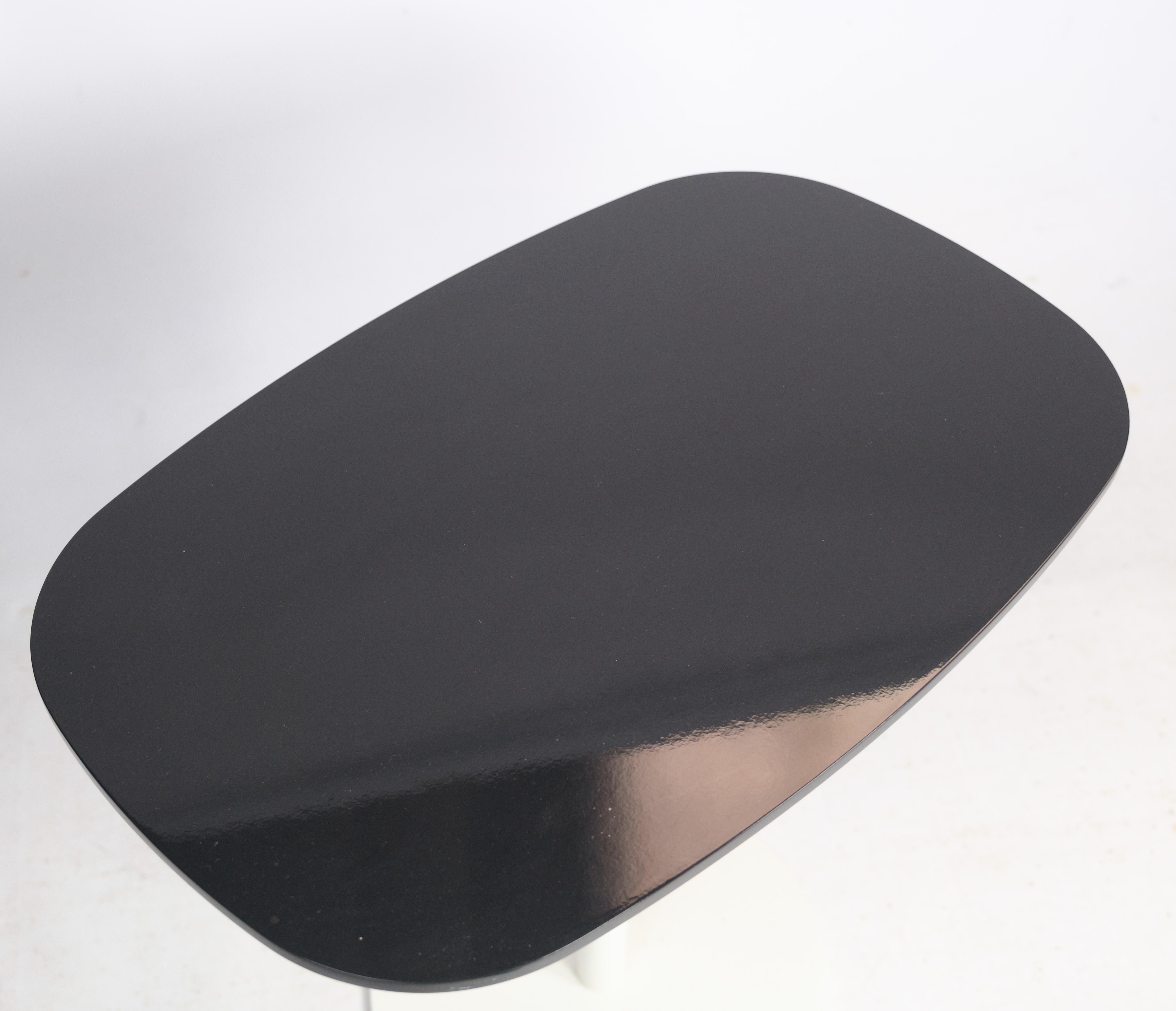 Metal Coffee Table, Piero Lissoni, Black High-Gloss Colour, Fritz Hansen, 2006 For Sale