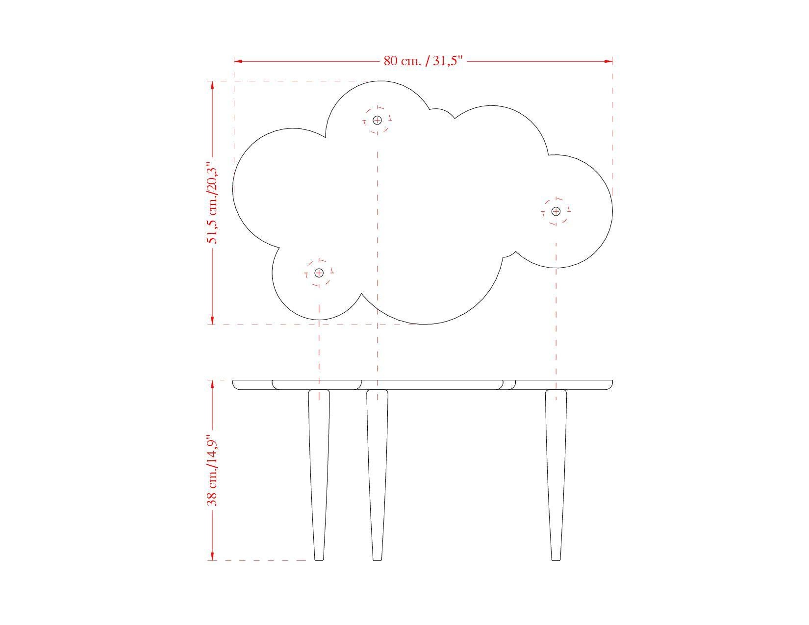 cloud shape table
