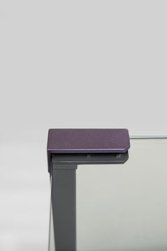 21st Century Bauhaus Style Ristretto & Clear Glass Lucas T55D Center Table