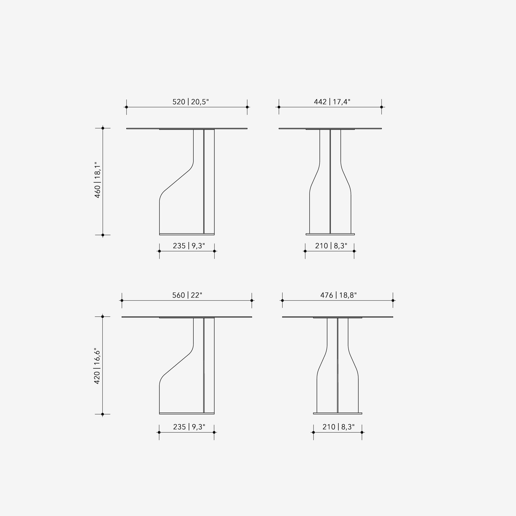 Coffee Table Plane L by WOO For Sale 2