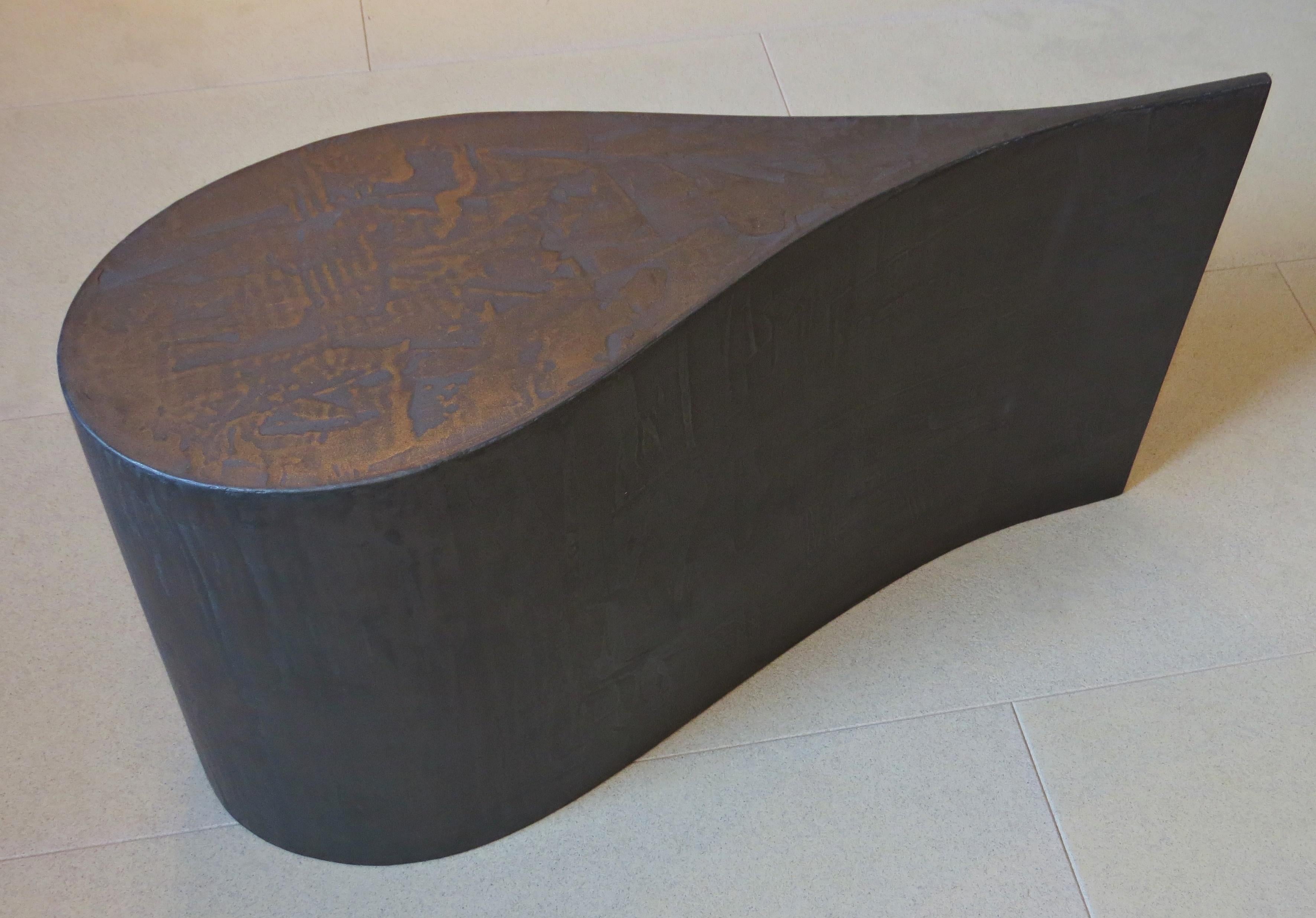 Coffee Table, Plywood Coated Titanium,  Three Pieces Set In New Condition In Dietmannsried, Bavaria