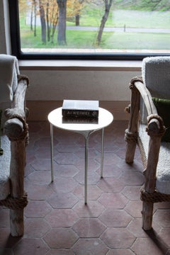 Coffee Table - Handmade Sandcasted Metal in Polished Aluminium by Unism