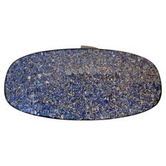Coffee Table Rectangular in Lapis Lazuli by Etienne Allemeersch