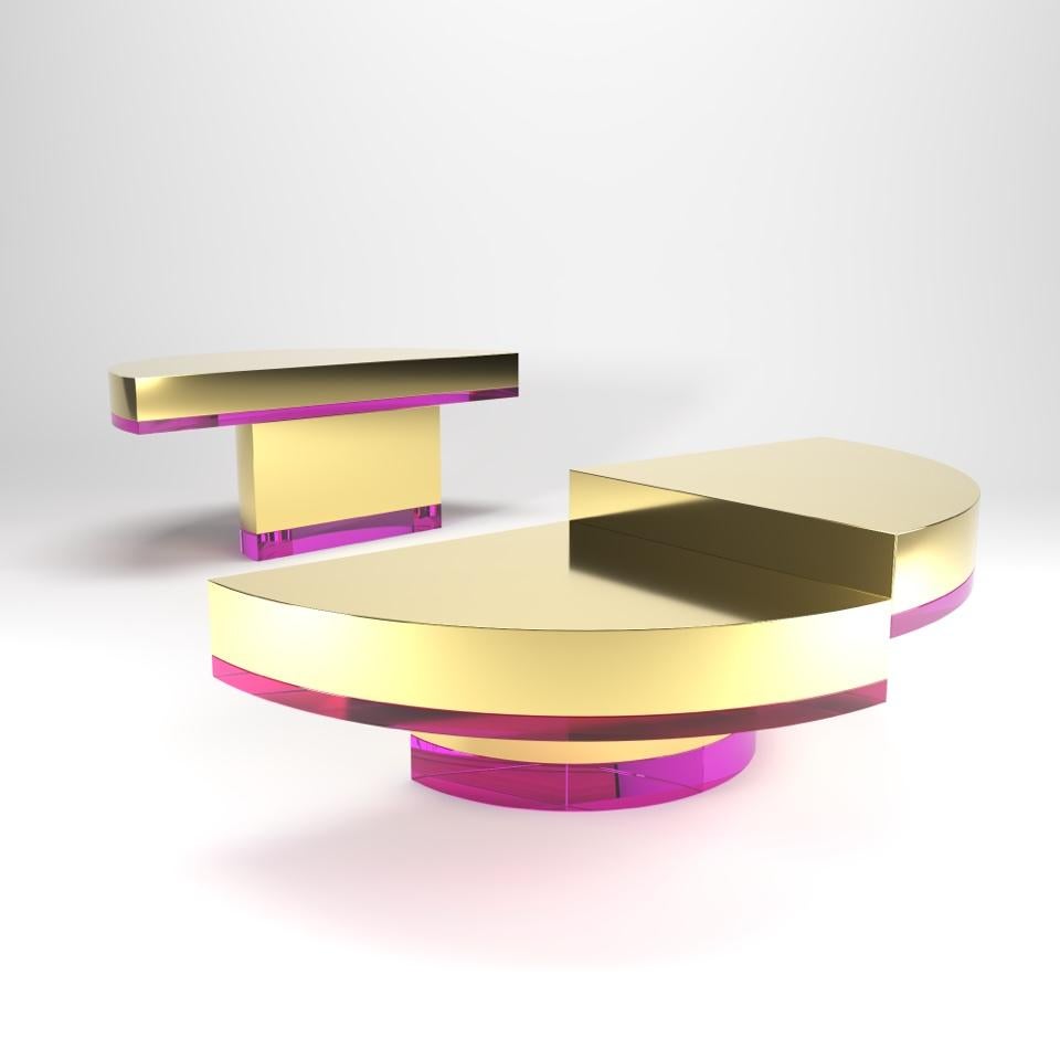 Modern Coffee Table Moon Model by Studio Superego, Italy For Sale