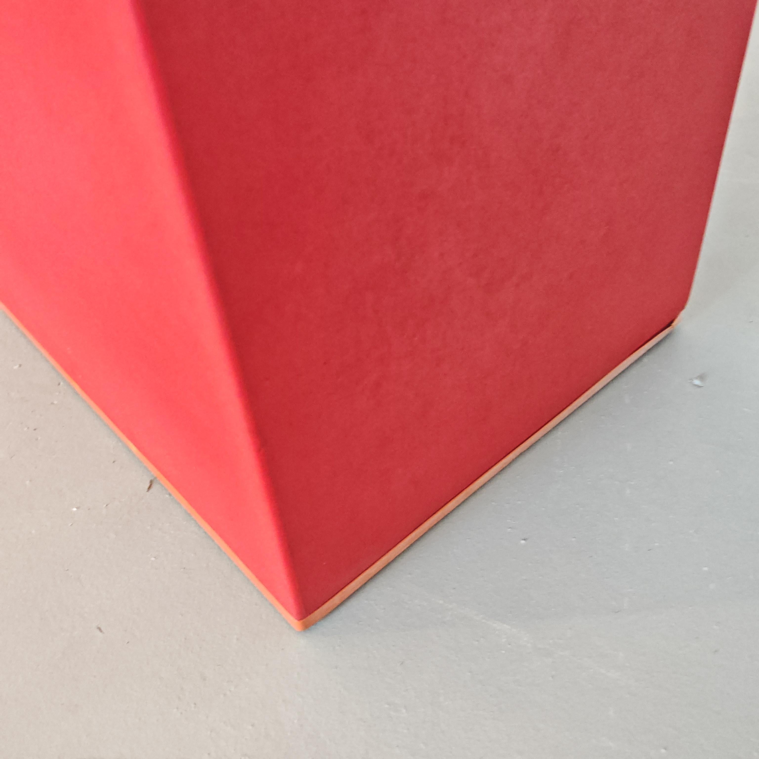 Coffee Table red 70s composed of 3 modules of 