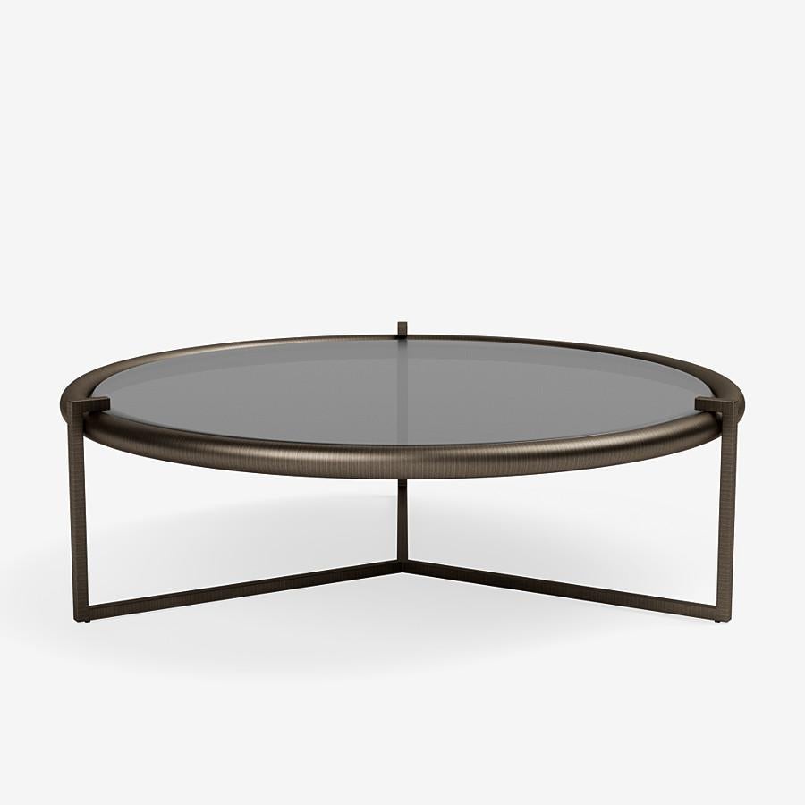 Italian Coffee Table 'Rua Tucumã' by Man Of Parts, High, Gold Finish  For Sale