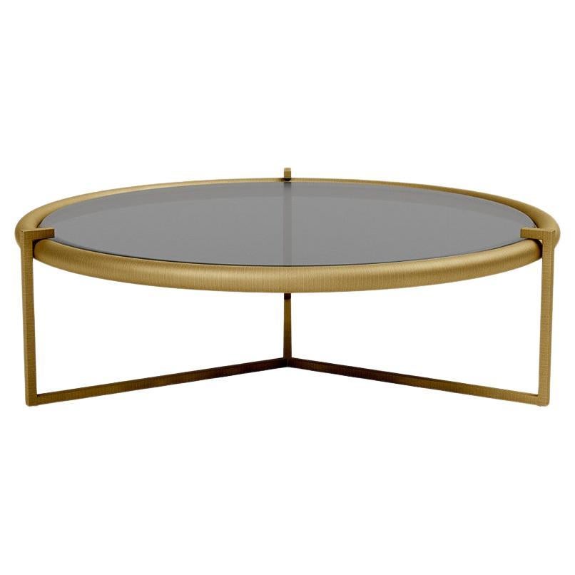 Coffee Table 'Rua Tucumã' by Man Of Parts, Low, Gold Finish  For Sale