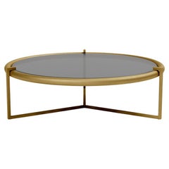 Coffee Table 'Rua Tucumã' by Man Of Parts, Low, Gold Finish 