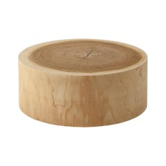 Coffee table / Side table made of a singleblock of cedar Riva 1920 Eco 60cm 23.6