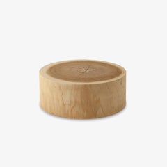 Coffee table / Side table made of a singleblock of cedar Riva 1920 Eco 90cm 35.4