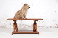 Coffee Table Side Table Mahogany Elephants Art Deco