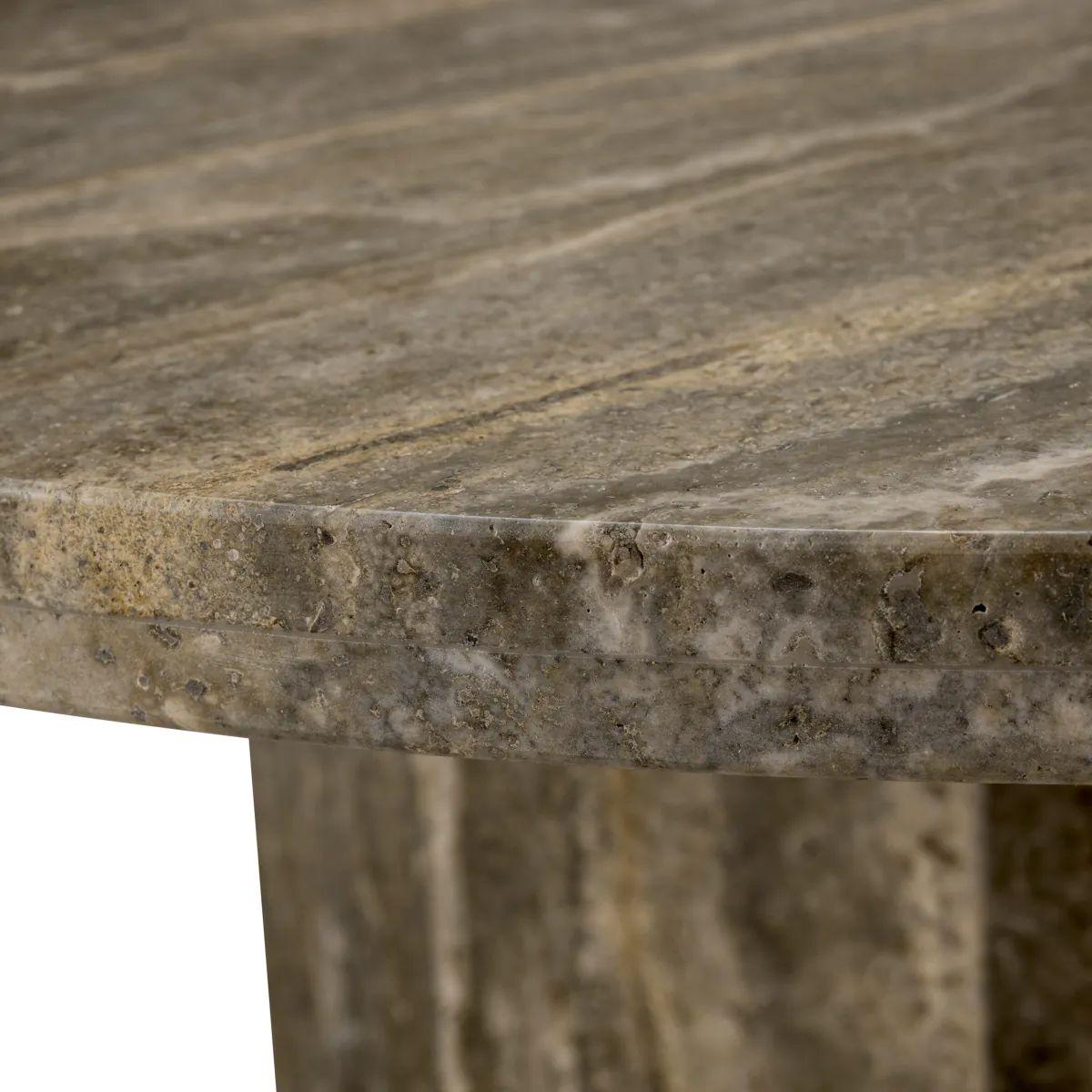Coffee Table – Silver Travertine stone Neuf - En vente à Saint-Ouen, FR