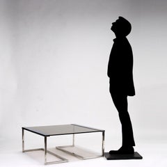Coffee Table Sir T 32 Gallotti e Radice Crystal Italy 1970s-1980s