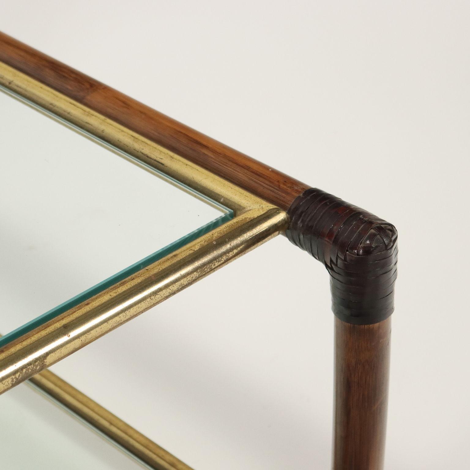 Mid-Century Modern Coffee Table Smania Studio Bamboo, Italy, 1980s