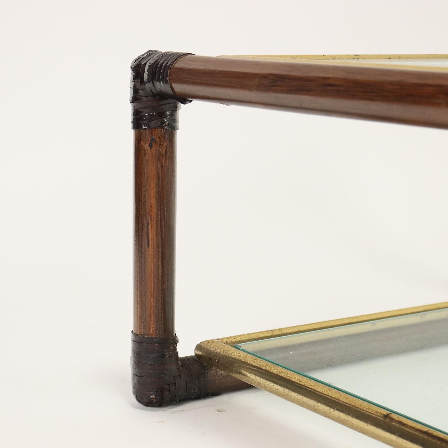 Italian Coffee Table Smania Studio Bamboo, Italy, 1980s