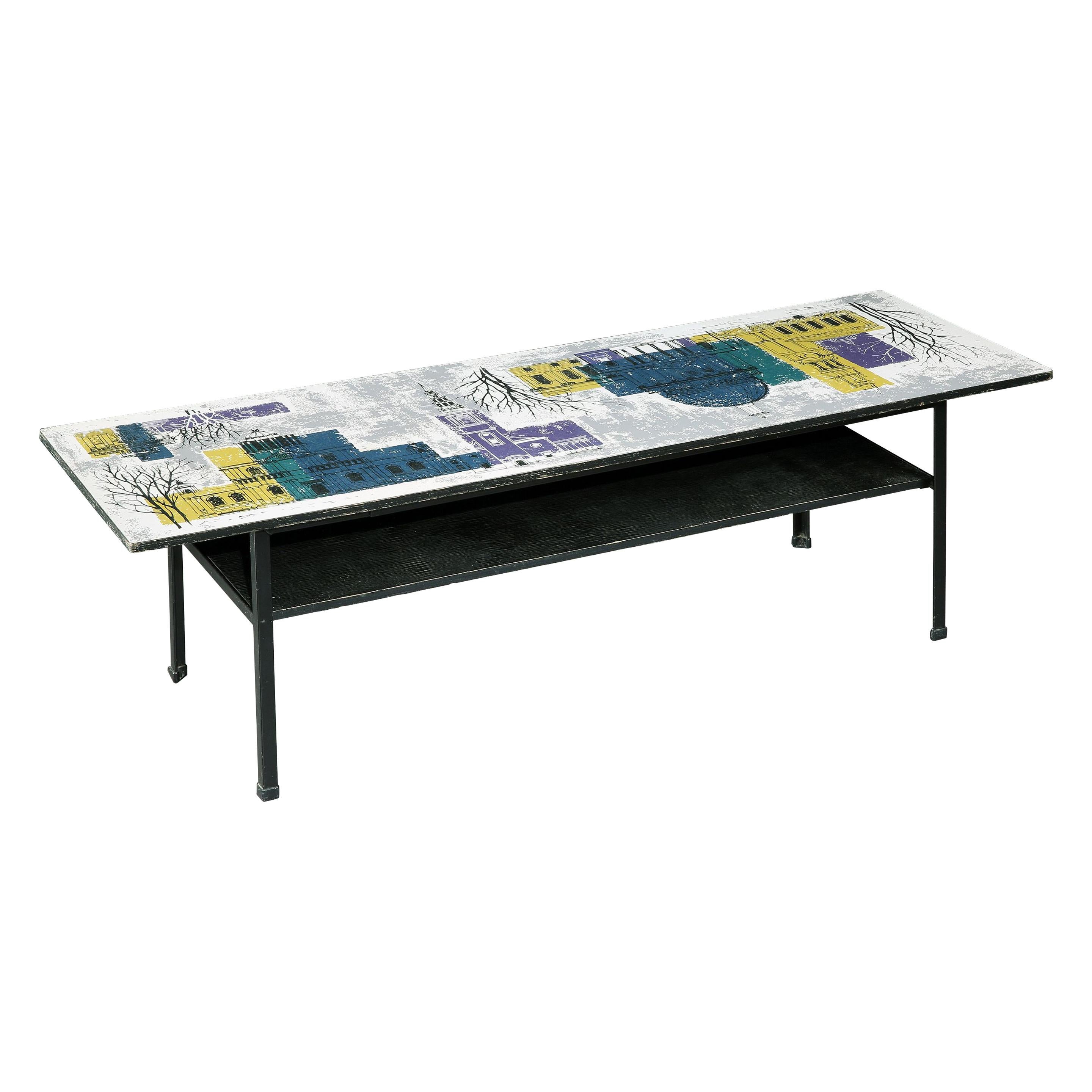 Coffee Table, Sofa Table, John Piper, London Skyline, Myer, Heals, Conran