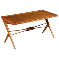 Coffee Table Solid Wood Beechwood Veneer, Argentina, 1950s