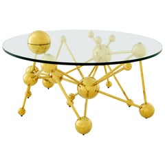 Coffee Table Sputnik in Gold Finish