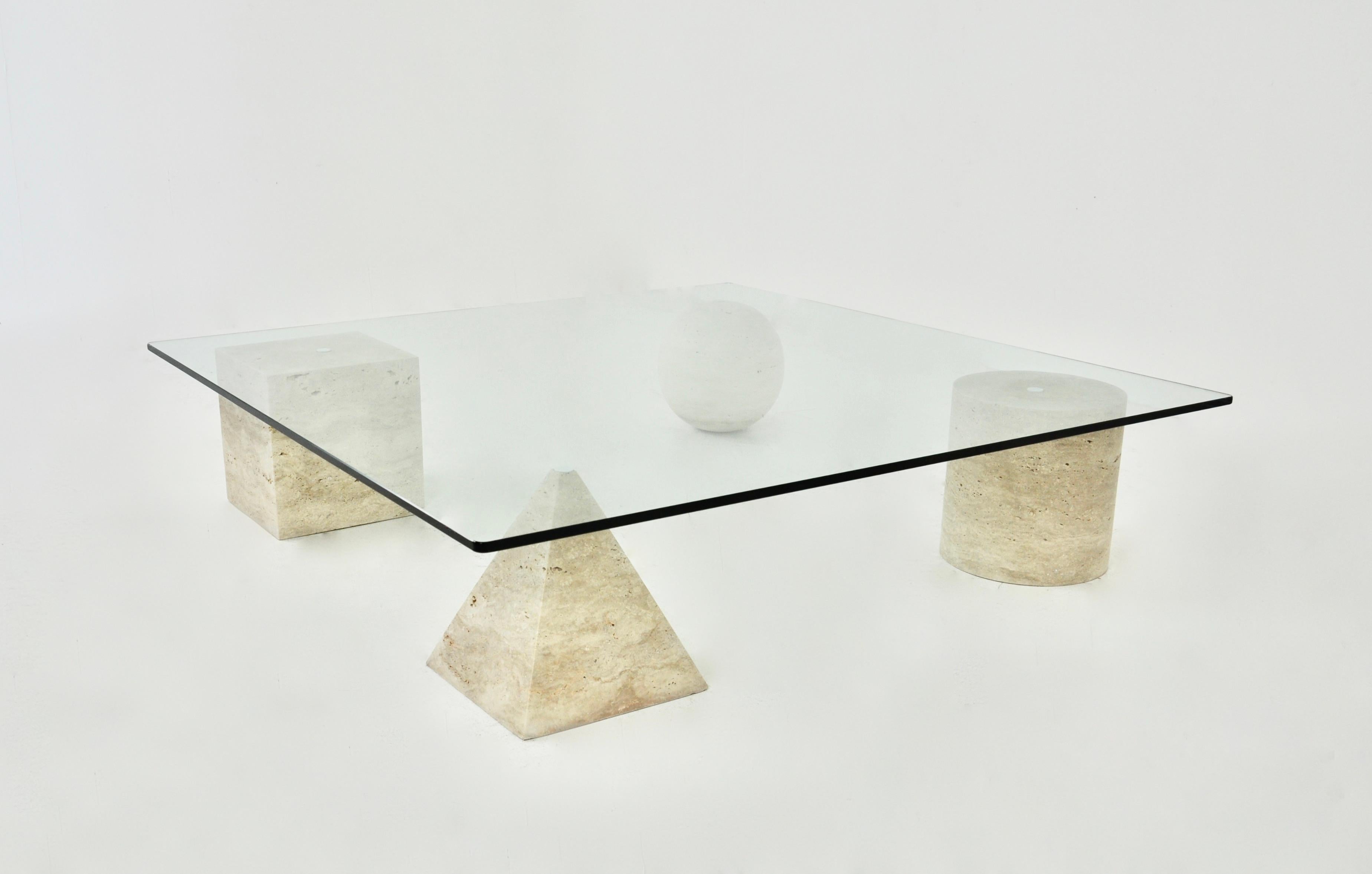 Mid-Century Modern Coffee Table Style 'Methaphora by Massimo & Lella Vignelli for Casigliani, 1970s