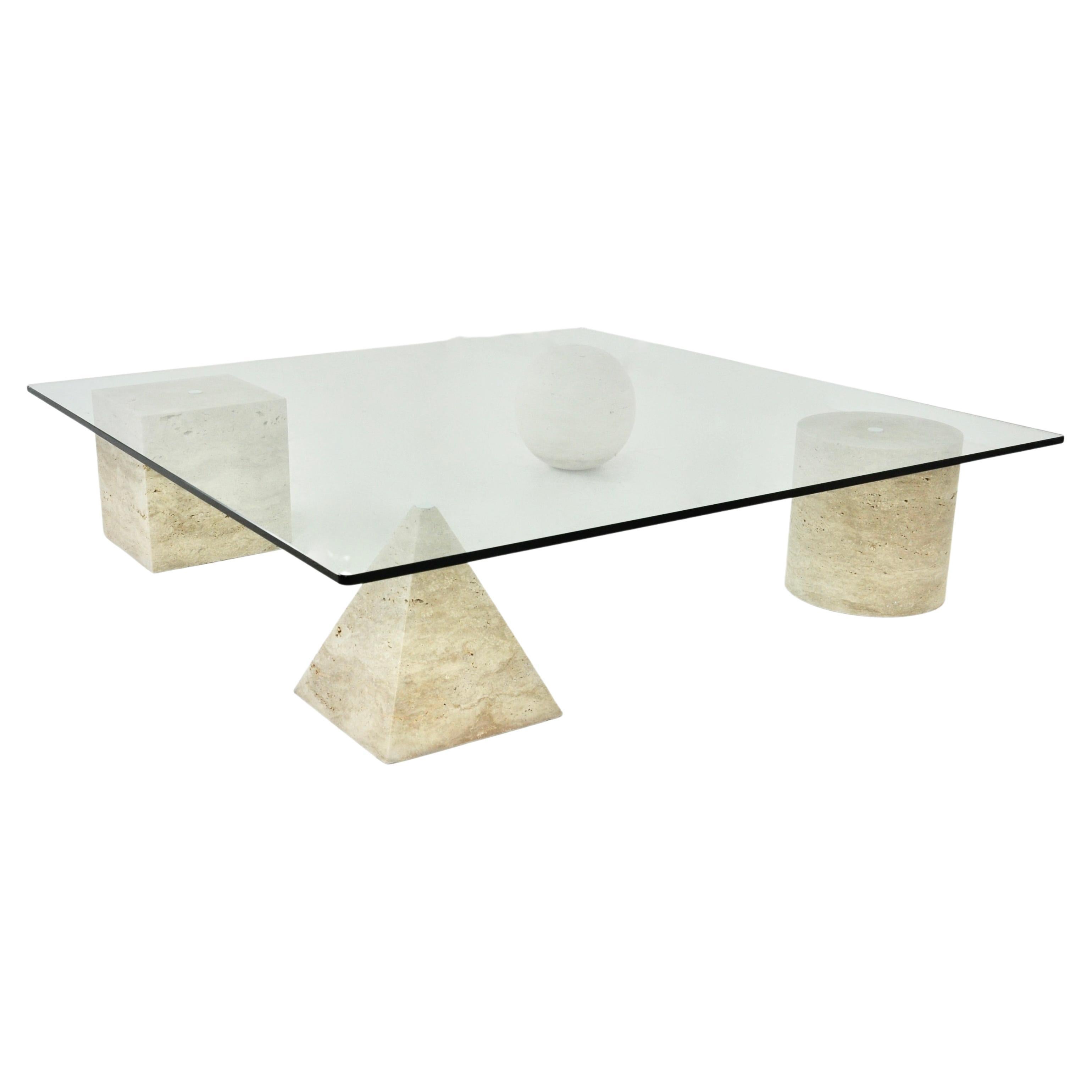 Coffee Table Style 'Methaphora by Massimo and Lella Vignelli for  Casigliani, 1970s For Sale at 1stDibs