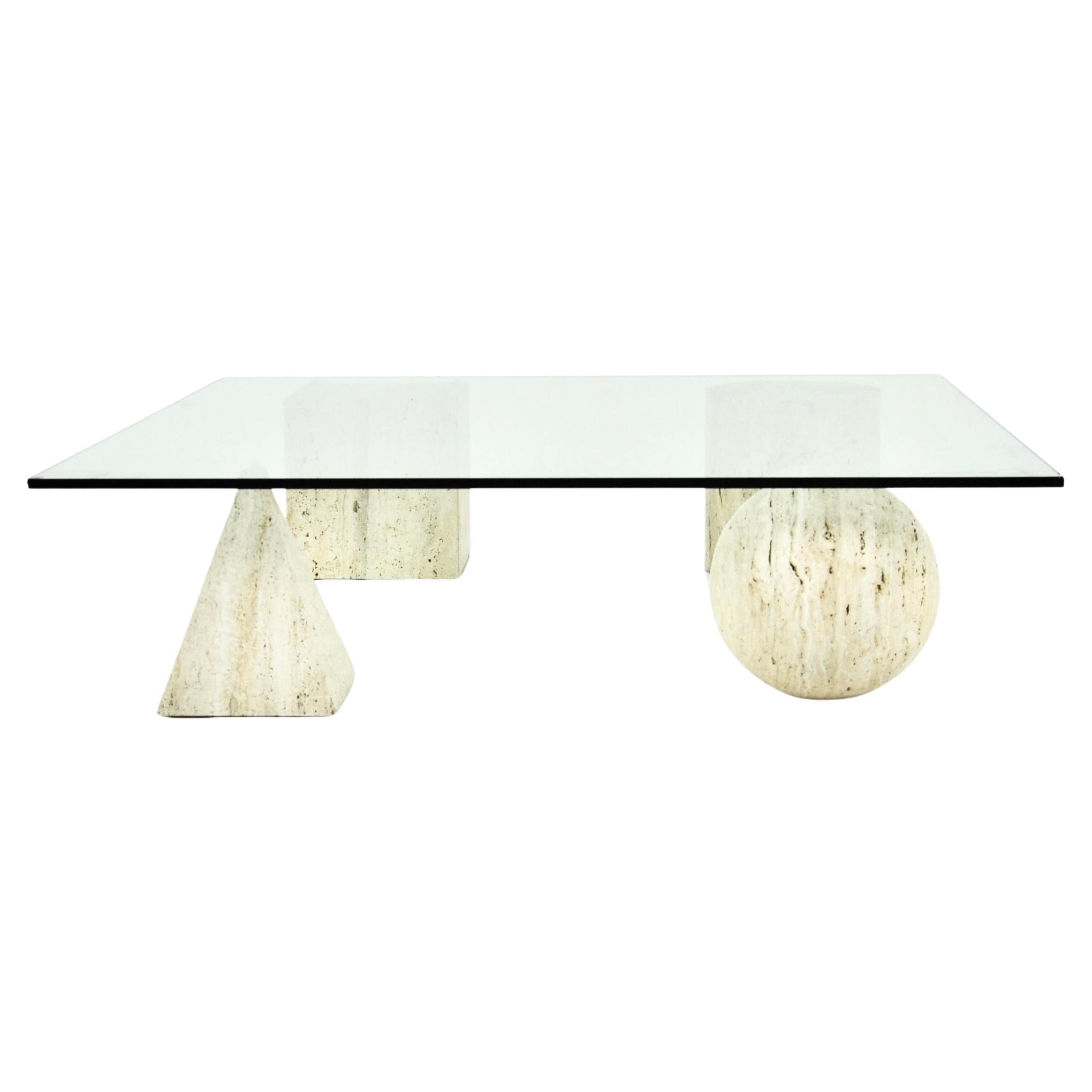 Coffee Table Style 'Methaphora by Massimo & Lella Vignelli for Casigliani, 1970s