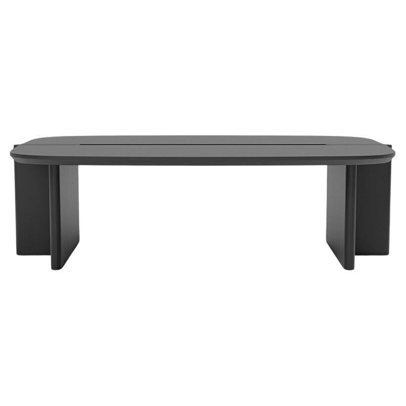 Coffee Table 'Surfside Drive' by Man of Parts, Large, Black & Ivory Ash For Sale 6