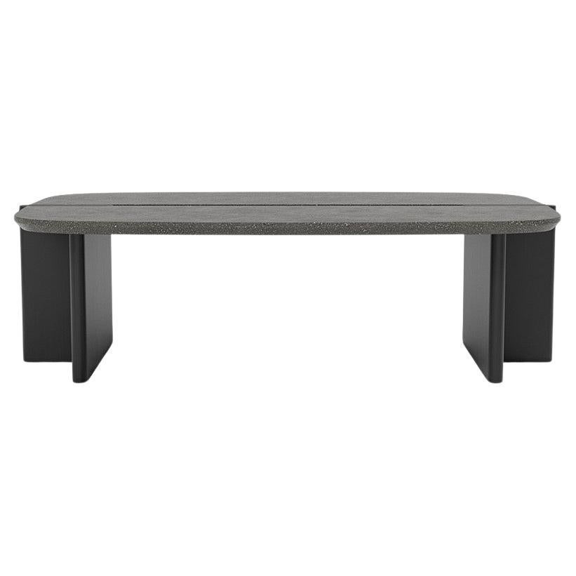 Coffee Table 'Surfside Drive' by Man of Parts, Large, Coffee Grind, Black Ash  For Sale