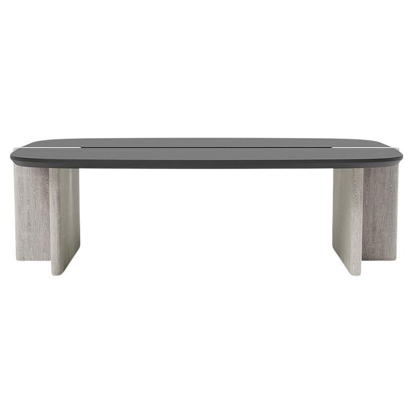 'Surfside Drive' Coffee Table by Man of Parts
Signed by Workshop APD 

Solid ash wood 

Table top finishes available: 
- Coffee grind
- Black 
- Mist
- Ivory

Table base finishes available: 
- Black
- Mist 
- Ivory

Dimensions available:
Small: H.