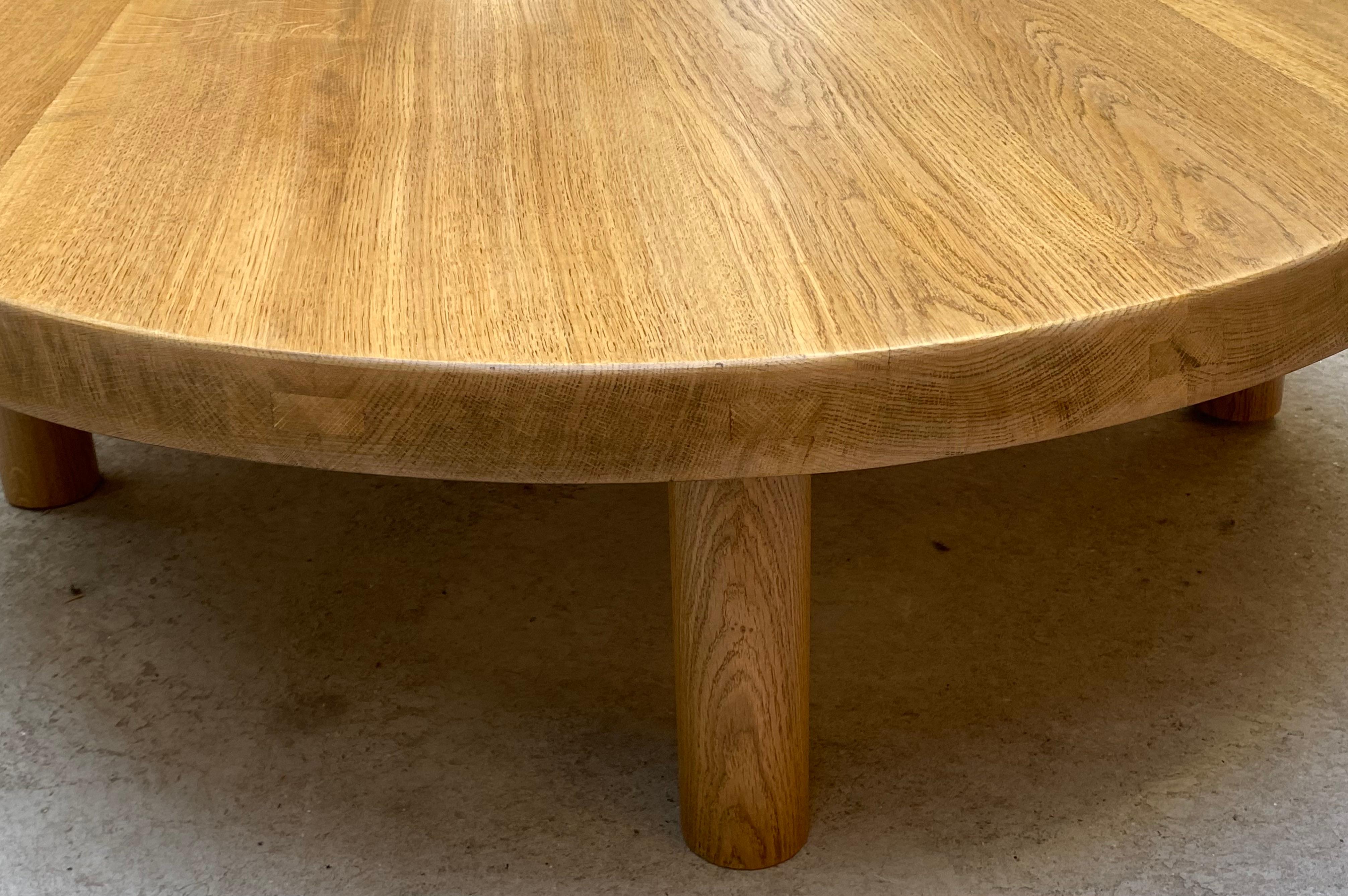 Elm Coffee table T02 M, Pierre Chapo, circa 1970