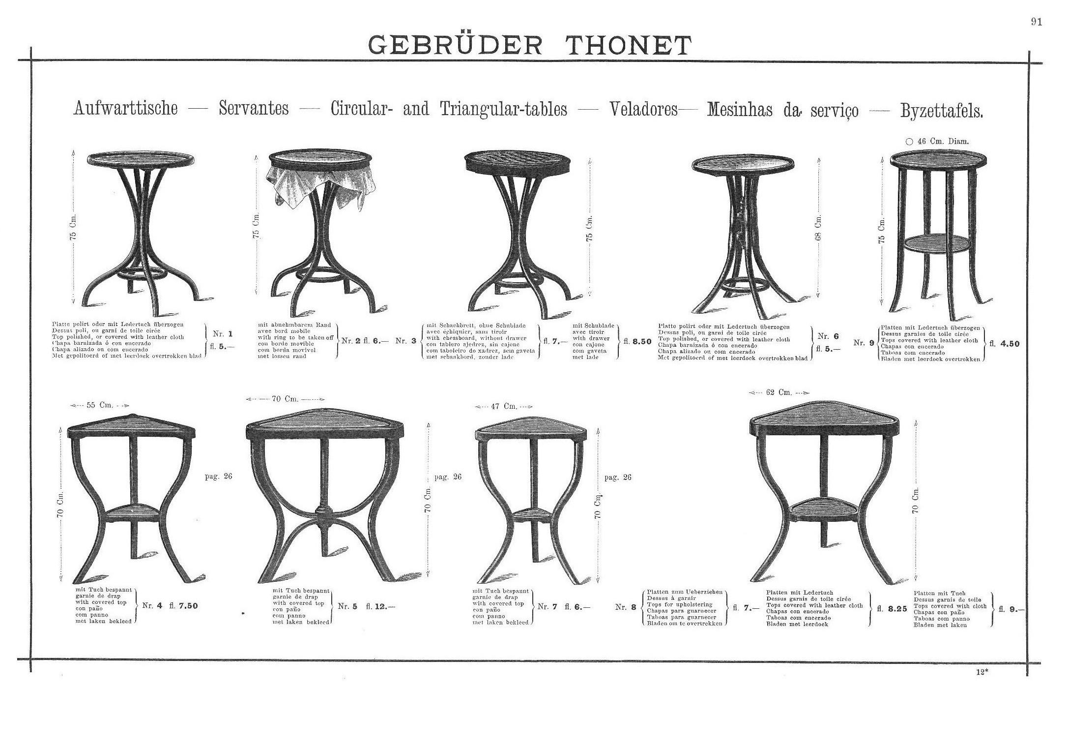 Coffee Table Thonet Nr. 6, circa 1895 2
