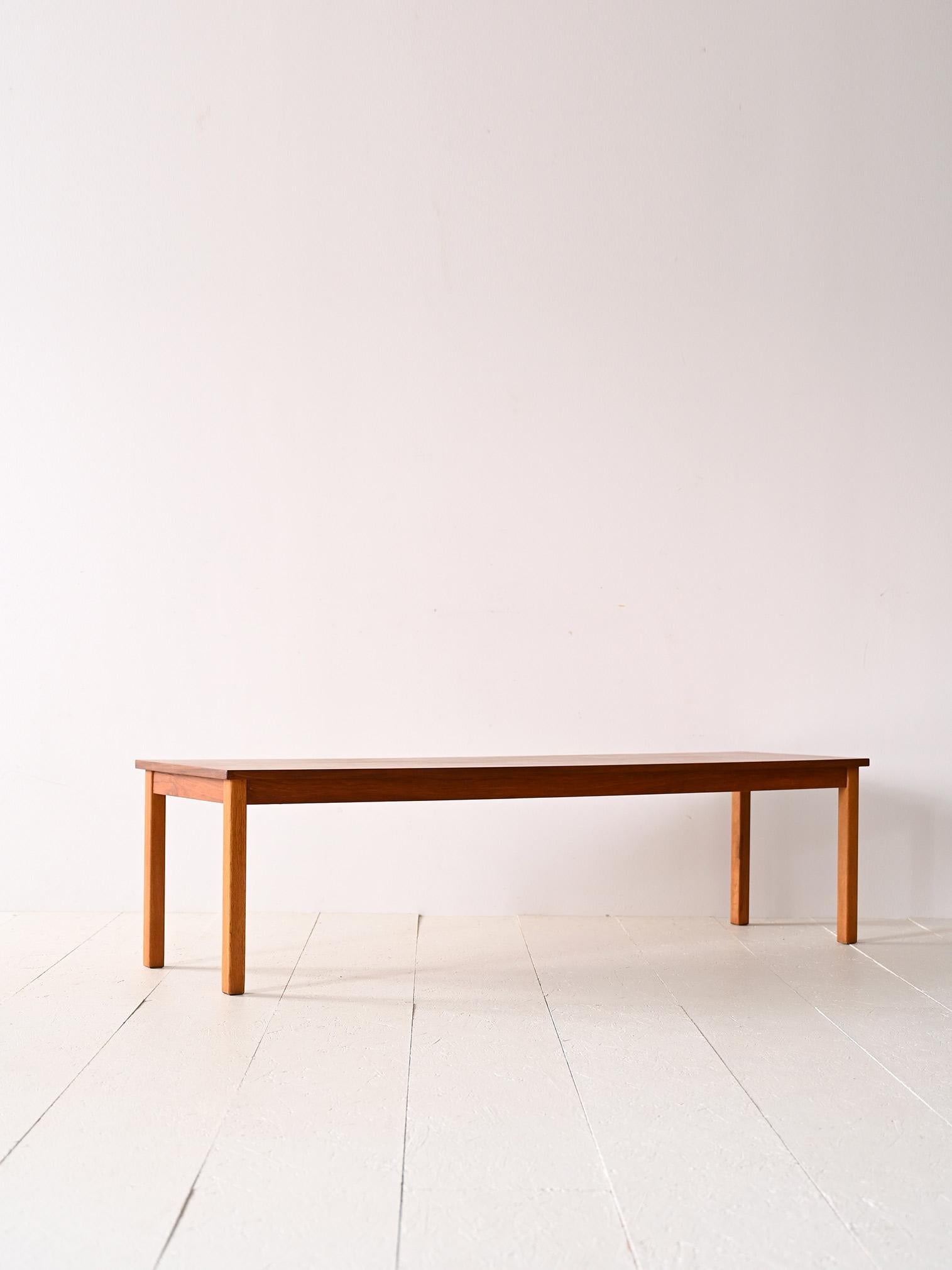 Scandinavian Modern Coffee Table - Vintage bench of original Scandinavian manufacture from the 1960s