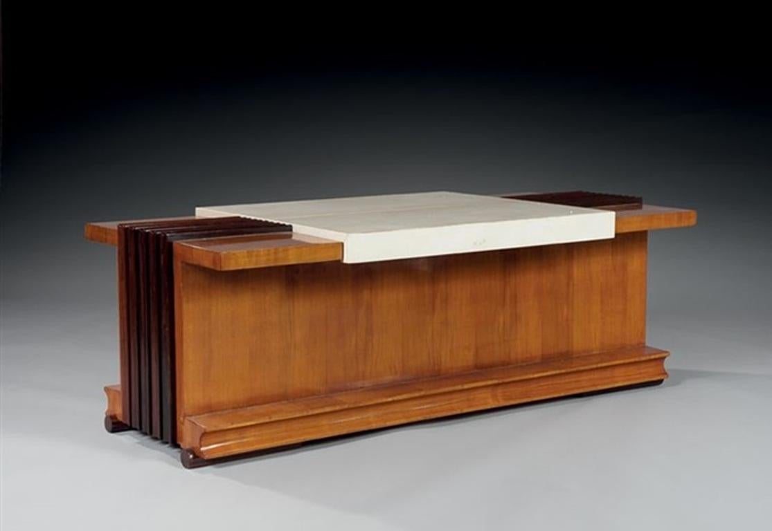 European Coffee Table with a Bar by Maison Dominique, circa 1935 For Sale