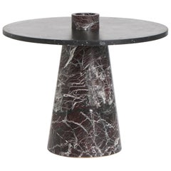 New Modern Side Table with Accessories in Marble, Karen Chekerdjian Stock