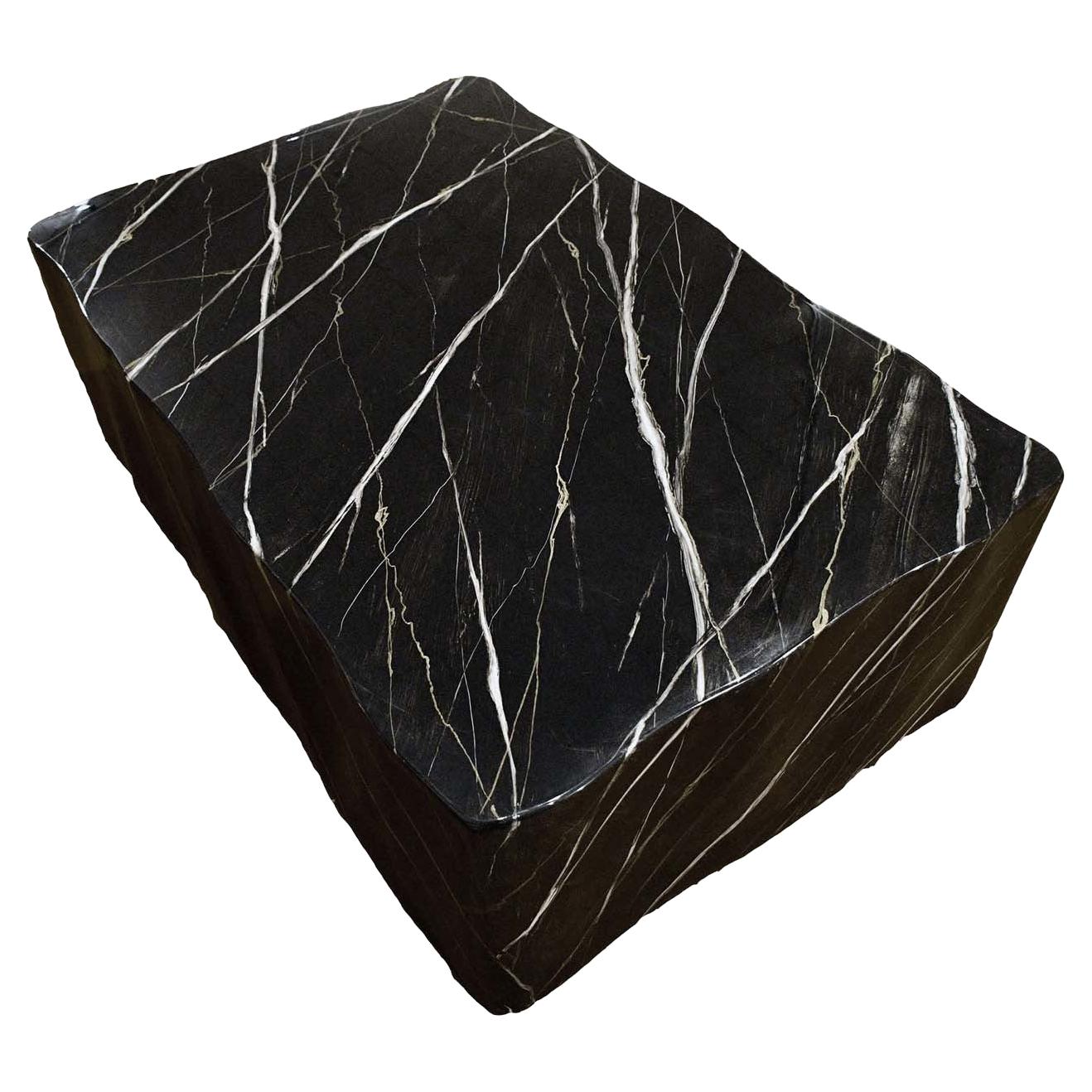 Coffee Table with Black Marble Effect