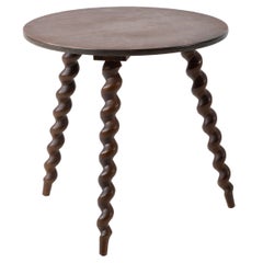 Coffee Table with Bobbin Turned Barley Twist Legs, France