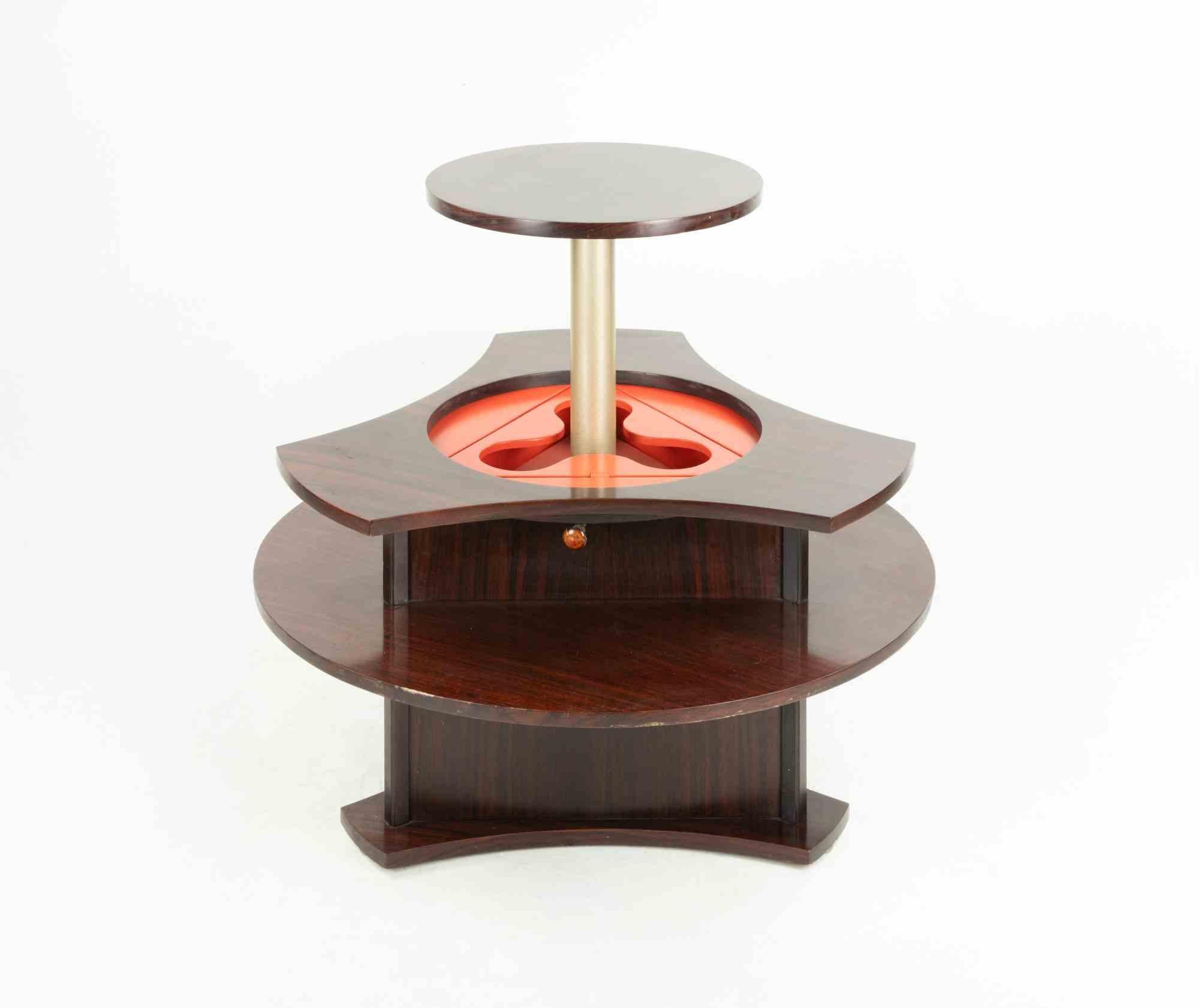 Table basse avec rangement pour bouteilles, années 1960 en vente 2