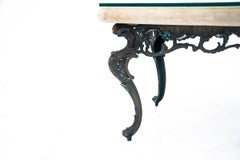 Coffee Table with Carved Stone Top, Italy, 1950s