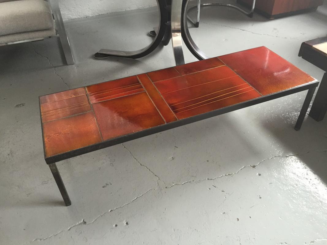 Ceramic Coffee Table
Lava Tiles, Metal Frame.