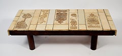 Roger Capron - Vintage Coffee Table with Ceramic Tiles