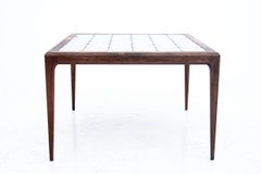 Table basse avec carreaux en céramique, design danois, années 1960
