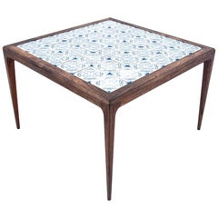 Coffee Table with Ceramic Tiles, Danish Design, 1960s
