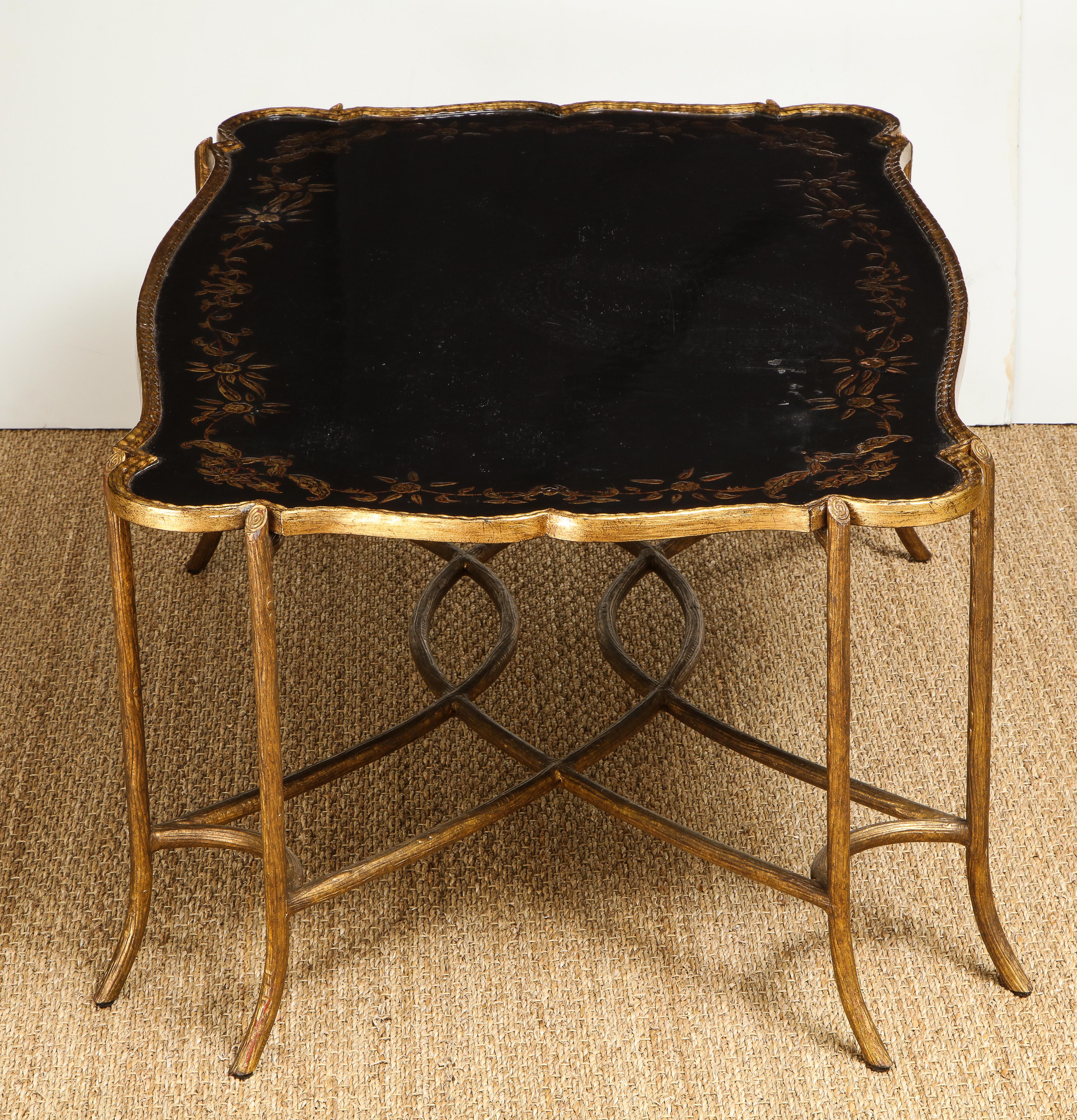 Coffee Table with Chinoiserie Top 4