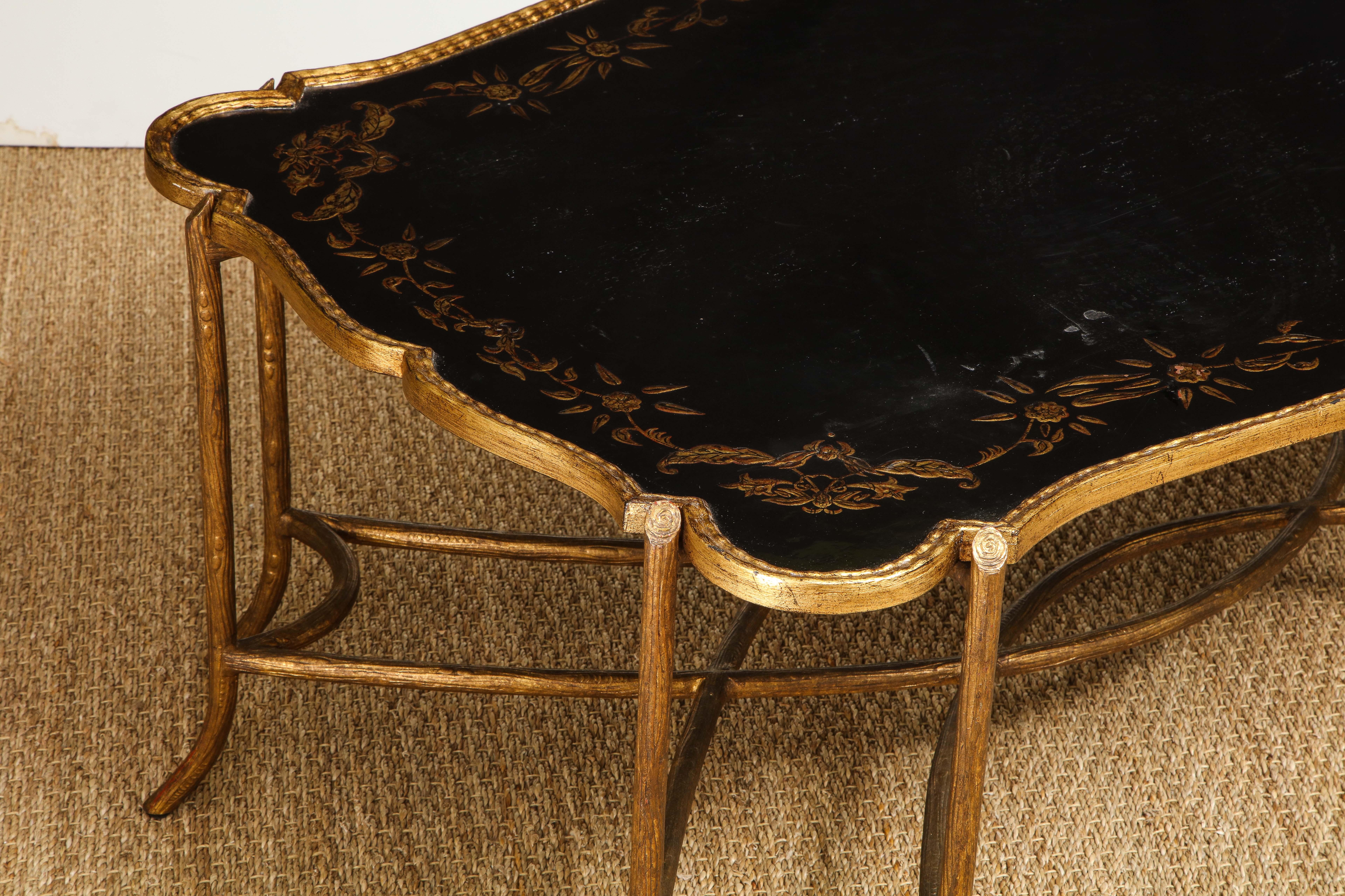 Coffee Table with Chinoiserie Top 1
