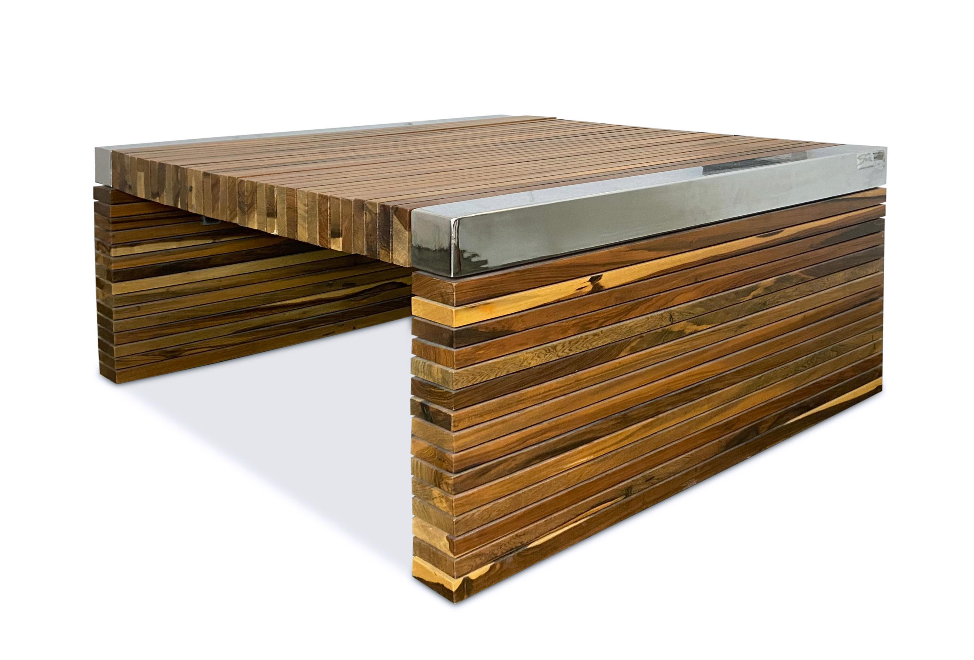 exotic wood coffee table