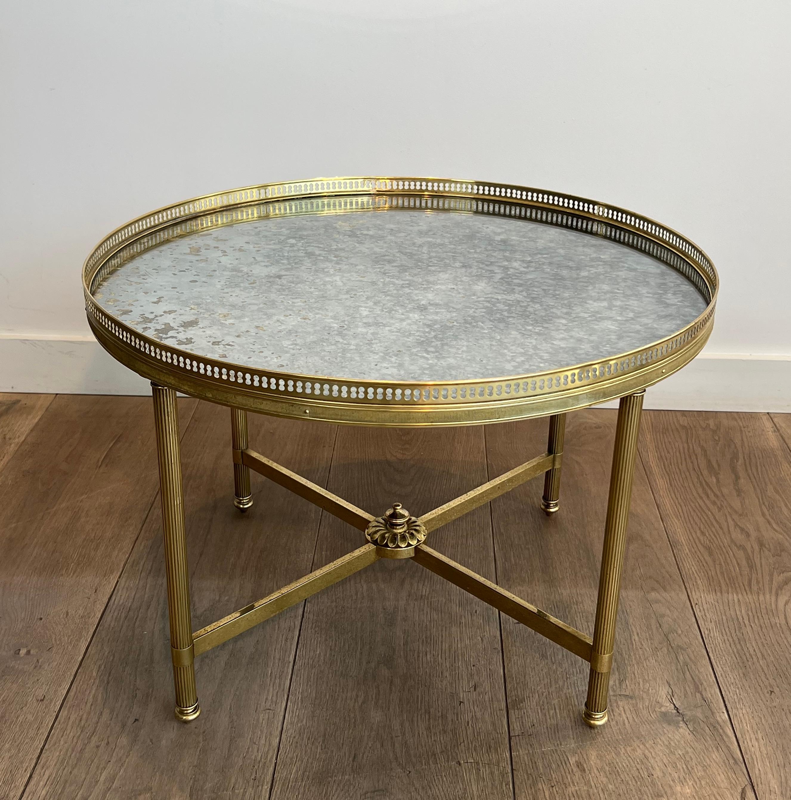 Mesa de centro con tapa de espejo de imitación de Maison Bagués en venta 5