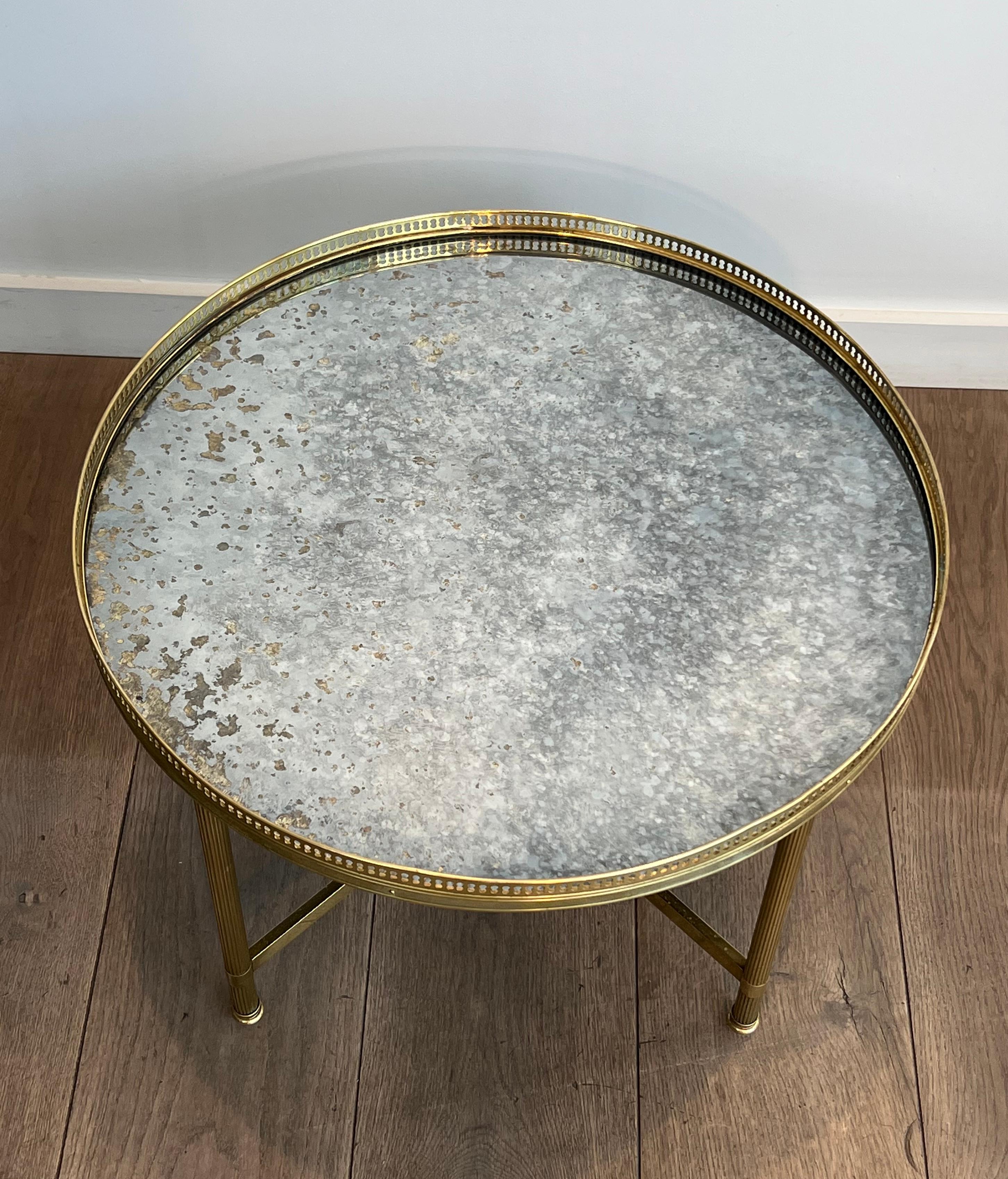 Mesa de centro con tapa de espejo de imitación de Maison Bagués en venta 9
